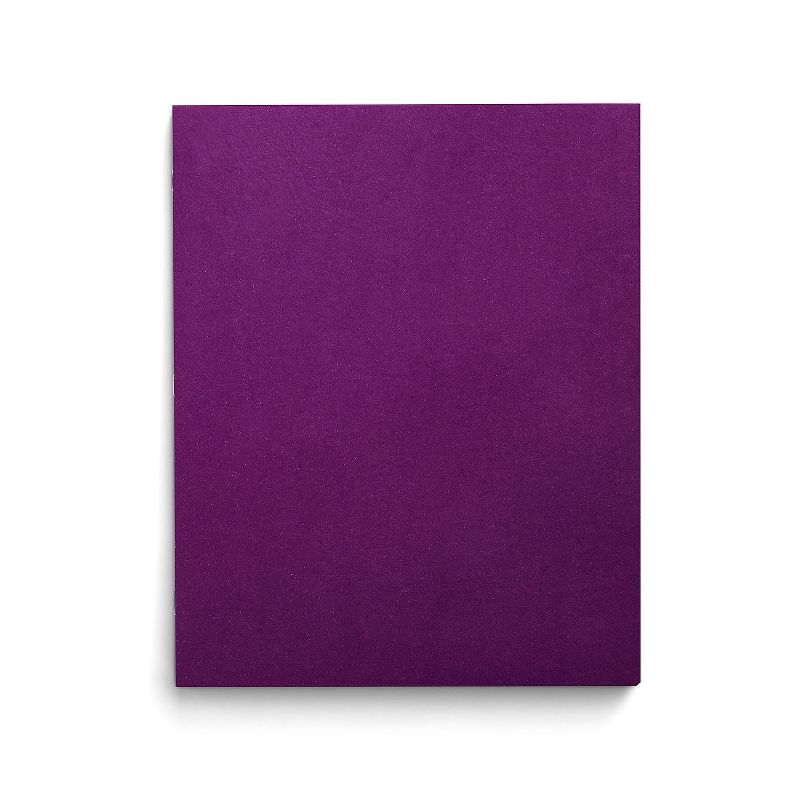 Staples School Grade 2 Pocket Folder Purple 25/Box 27536-CC, 1 of 5