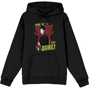 Beetlejuice Beetlejuice Come In If You Dare Adult Long Sleeve Hoodie - 1 of 2