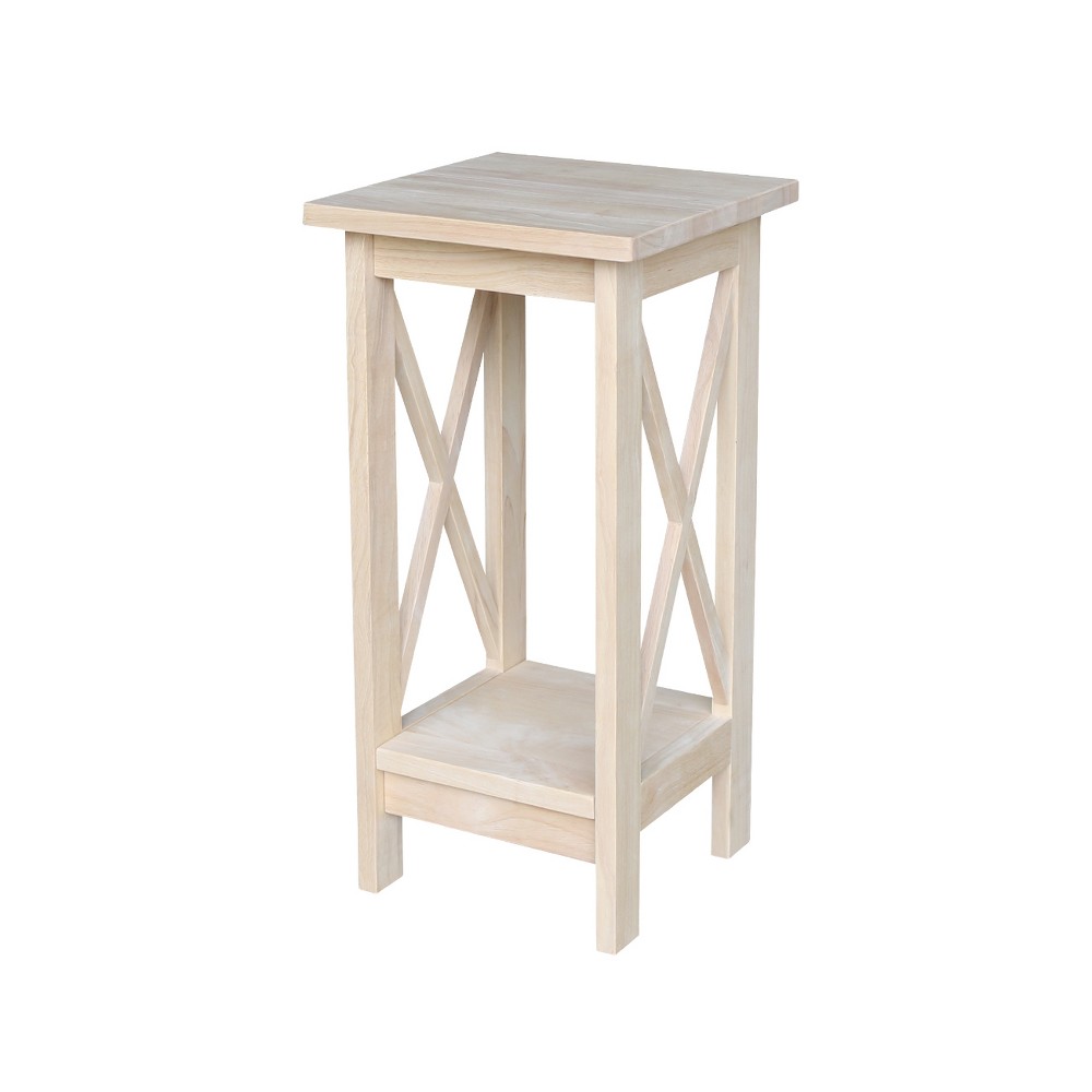Photos - Plant Stand 24" X-Sided  Unfinished - International Concepts