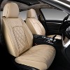 Coverado Car Seat Covers Front and Rear Faux Leather Seat Protector Accessories Universal Fit Most Vehicles - 2 of 4