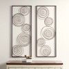 Dahlia Studios Selke Metallic Swirl 13 3/4" x 35 1/2" Wall Art Set of 2 - 2 of 4