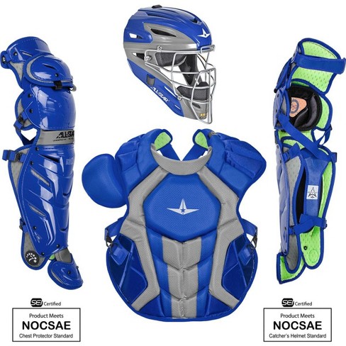 All-Star Adult System7 Axis Pro Catcher's Set Royal