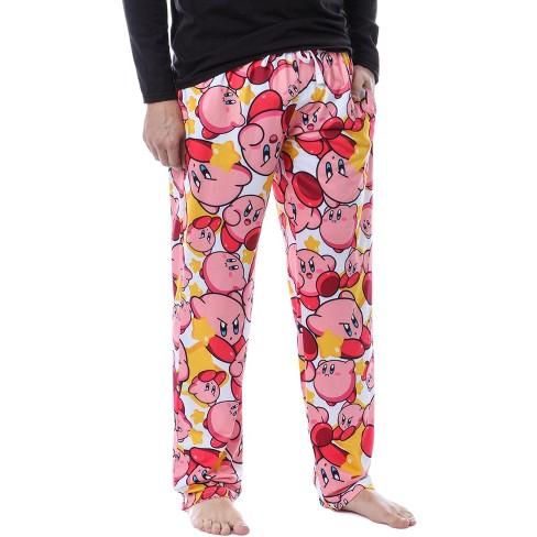 Nintendo Kirby Video Game Men's Allover Character Pattern Pajama Pants :  Target