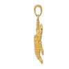 Black Bow Jewelry 14k Yellow Gold Large Lobster Pendant - 2 of 4