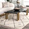 Nuloom Chrissy Moroccan Trellis Tassel Indoor Area Rug, 4' x 6', Off White - 2 of 4