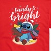 Men's - Lilo and Stitch - Sandy and Bright Christmas Short Sleeve Graphic T-Shirt - 2 of 4