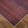 Voss Transitional Diamond Red/Gray Area Rug - 3 of 4
