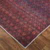 Voss Transitional Diamond Red/Gray Area Rug - image 3 of 4