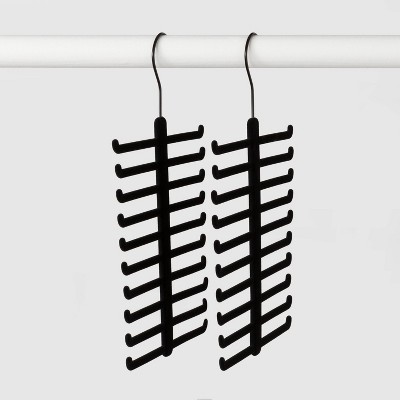 2pk Tie and Belt Hanger Black - Made By Design™