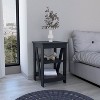 NicBex Nightstand with Storage Space Modern 3-Tier End Table with Stylish Cross-Design,Suitable for Bedroom,Living Room - 2 of 4