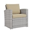 ELJGET 4 Piece Patio Furniture Set Outdoor Wicker Conversation Sets All Weather PE Rattan Sectional Sofa Set with Cushions & Coffee Table - 4 of 4