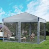 Aoodor Pop Up Canopy Tent, Beach Tent with Removable Mosquito Netting Sidewalls, Portable Instant Shade Canopy with Roller Bag - 2 of 4