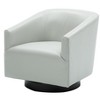 Grungis Accent Chair with Wood Base,Modern Swivel Chair for Bedroom,Reading Room,No Assembly Required - 4 of 4