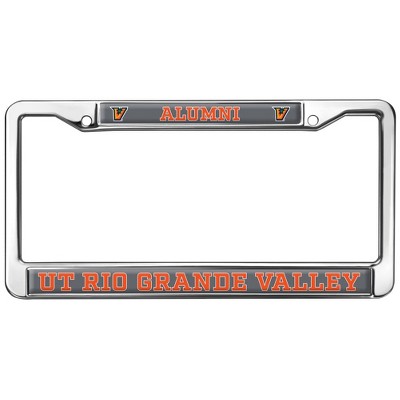 Texas Rio Grande Valley Alumni Logo Full Size Standard License Plate Metal Frame