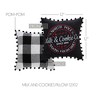 Annie Black Check Milk and Cookies Pillow 12x12 - 3 of 4