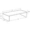 Azar Displays Clear Acrylic Monitor Riser 15"W x 7.75"D x 4.5"H - 3 of 4