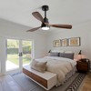 TOBILI 48 Inch Low Profile Ceiling Fan 3 Solid Wood Fan Blade Noiseless With Light - 4 of 4