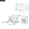 NicBex Queen Size Murphy Bed Desk Wooden Queen Bed Frame Morden Hideaway Bed with Rotatable Desk and Open Storage Shelf for Apartment - 2 of 4
