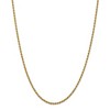Black Bow Jewelry 2.5mm, 14k Yellow Gold, Handmade Solid Rope Chain Necklace - 3 of 4