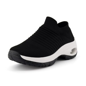 CUSHIONAIRE Breeze Easy Slip On Womens Sneakers - Casual Everyday Walking Shoes for Women with Breathable Mesh and Comfort - 1 of 4