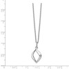 Black Bow Jewelry Marquise Diamond Necklace in Rhodium Plated Silver, 18-20 Inch - 2 of 4