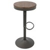 Set of 2 Dakota Adjustable Industrial Barstools - LumiSource - 2 of 4