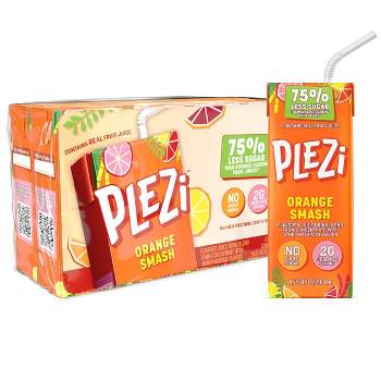 PLEZi Orange Smash Flavored Juice Drink - 8pk/6.75 fl oz Boxes