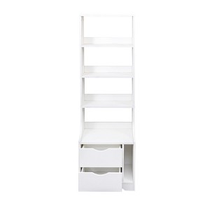 Cesicia Night Stand with Bookshelf, Night Stand with 2 Storage Drawers for Bedroom - 1 of 4