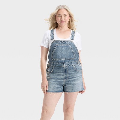 Women's Denim Shortalls - Universal Thread - image 4
