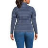 Lands' End Women's Drapey Rib Skimming Long Sleeve Mock Neck - 2 of 3