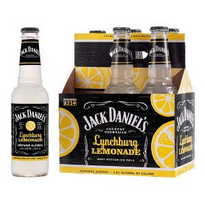 Jack Daniel's Lynchburg Lemonade Country Cocktails - 6pk/10 fl oz Bottles - 1 of 4