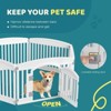 JIONJOY 24" Plastic Dog Playpen Sturdy Rust-Proof Pet Fence for Indoor Outdoor Use Safe Roomy Play Area - 3 of 4