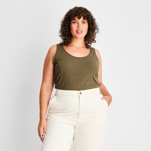 Women's Rib-knit Tank Top - Future Collective™ With Reese Blutstein White  Xxs : Target