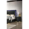 Sapphtopaz Night Stand with Drawers and Handles Wood Nightstand Entryway Table for Bedroom, Living Room - 4 of 4