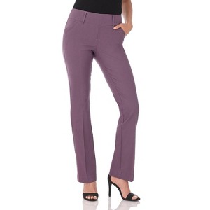 Rekucci Women's Ease into Comfort Classic Bootcut Pant with Tummy Control - 1 of 4