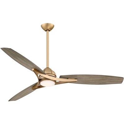 65" Minka Aire Molino Soft Brass Wet Location LED Smart Fan