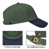 Tirrinia 100% Cotton Baseball Hat, Classic Adjustable Plain Hat, Polo Style Low Profile Dad's cap - 2 of 4