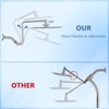 PAGED Square Rainfall Shower Head High Pressure Shower Heads with Adjustable Shower Head Arm for Bathroom - 3 of 4