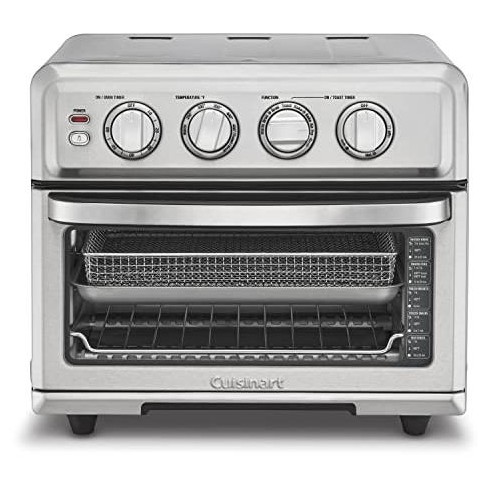 GCP Products GCP-US-578178 Air Fryer Toaster Oven Combo With Probe  Thermometer, 12-In-1 Stainless Black Convection Oven Countertop, 10 Inch  Pizza, 4 Sli…