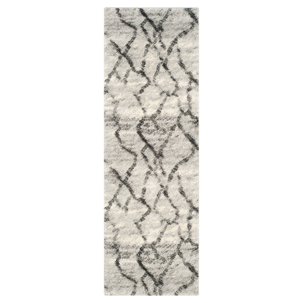 Altair Rug - Light Gray/Black (2'3inx7') - Safavieh