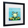 Trademark Fine Art Sylvia Masek Frog's Lunch Matted Framed Art - 3 of 4