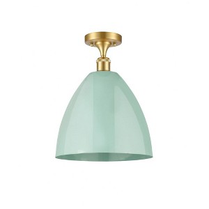Plymouth Dome - 1 Light Semi-Flush Mount In Industrial Style-14.75 Inches Tall and 12 Inches Wide - 1 of 1