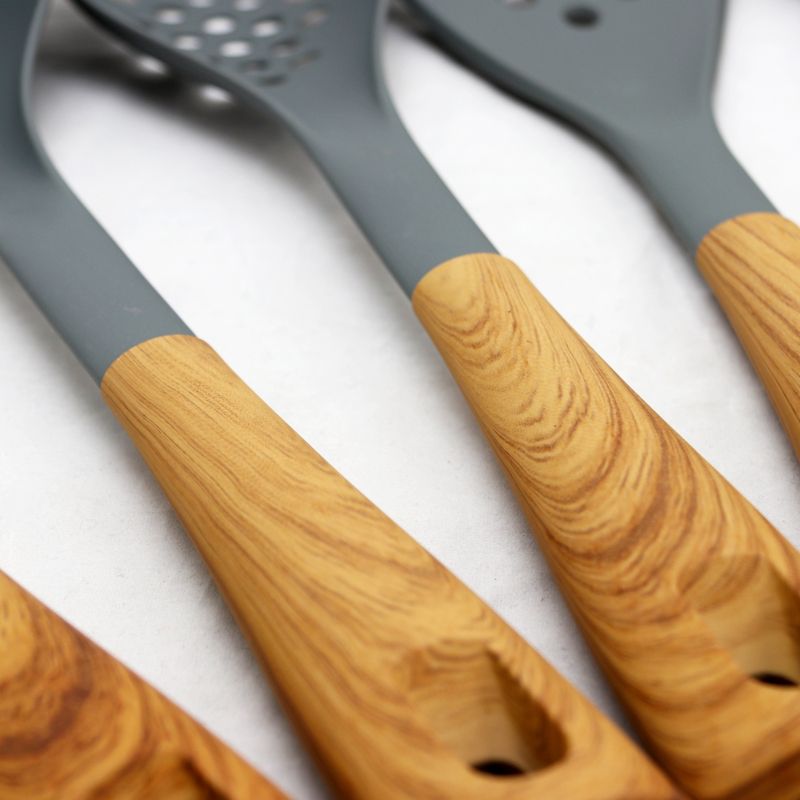 Oster Everwood Kitchen 5-Piece Nylon Tools Set with Wood Inspired Handles, 4 of 6
