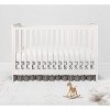 Bacati - MixNMatch Gray Dots 3 layer Crib/Toddler ruffles/skirt - 4 of 4