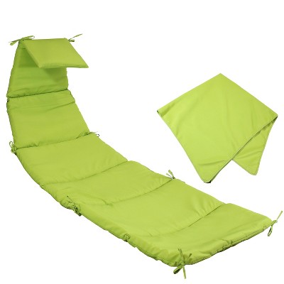 Sunnydaze Replacement Cushion and Umbrella Fabric for Outdoor Hanging Lounge Chair, Apple Green