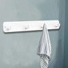 Unique Bargains Coat Hooks Wall Mount with Coat Hooks for Entryway Bathrooms - 2 of 4
