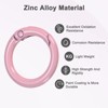 Unique Bargains Metal Spring O Rings Zinc Alloy Durable Multipurpose Lightweight Buckle 5/8 Inch - 2 of 4