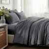 Dark Grey Seersucker Bed in a Bag, 7 - Piece Comforter Set with All - Season Comforter, Sheets, Pillowcases and Shams. - 3 of 4