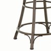 Bali 24" Backless Swivel Counter Height Barstool Metal - Steve Silver Co.: Round Seat, Powder-Coated, Footrest - 3 of 3