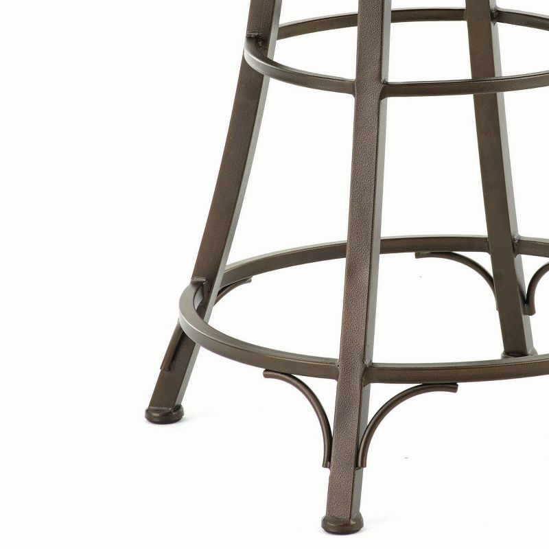 Bali 24&#34; Backless Swivel Counter Height Barstool Metal - Steve Silver Co., 4 of 5